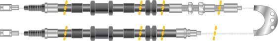 Tirette à câble, frein de stationnement - CF5615