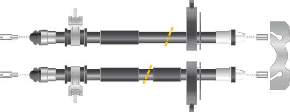 Tirette à câble, frein de stationnement - CF5790