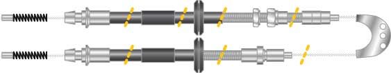 Tirette à câble, frein de stationnement - CF5208