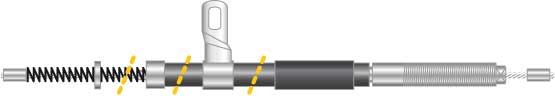 Tirette à câble, frein de stationnement - CF5000