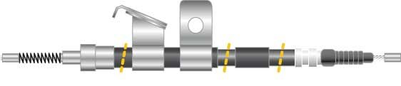 Tirette à câble, frein de stationnement - CF5300