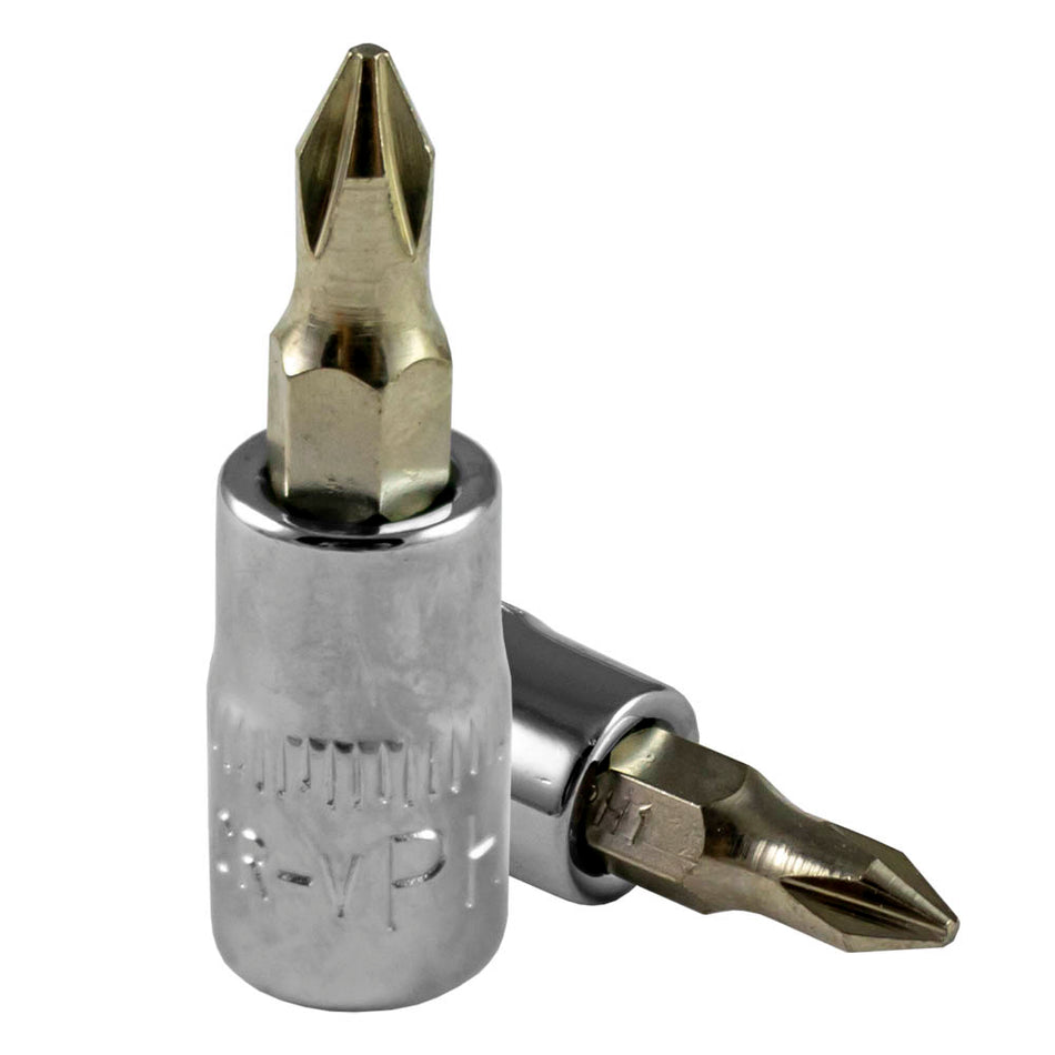 TÊTE POUR MANCHE TOURNEVIS PHILLIPS #0, CHROME