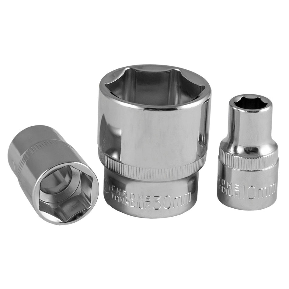 1/2" DOUILLE HEX  PETIT DU 11MM, CHROME