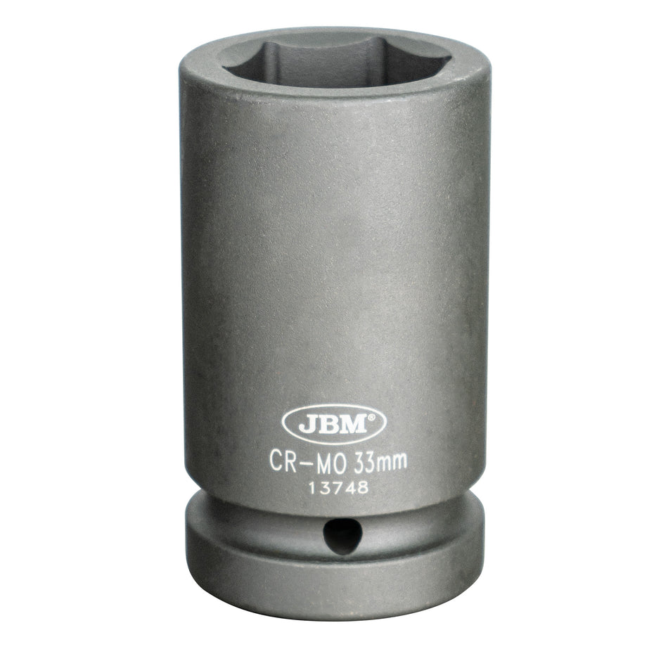 DOUILLE IMPACT LONGUE 6 PANS 1" 33MM