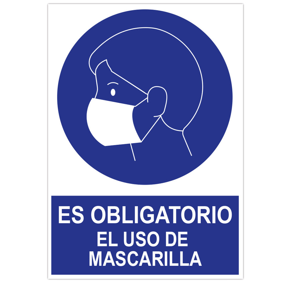 AFFICHE AU FORMAT A3 « IL EST OBLIGATOIRE D’UTILISER UN MASQUE »