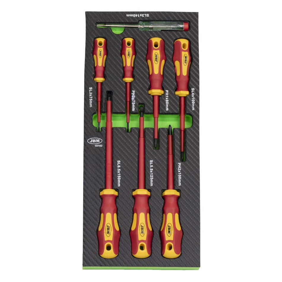 MODULE D'OUTILS DE 8 TOURNEVIS ISOLÉS VDE