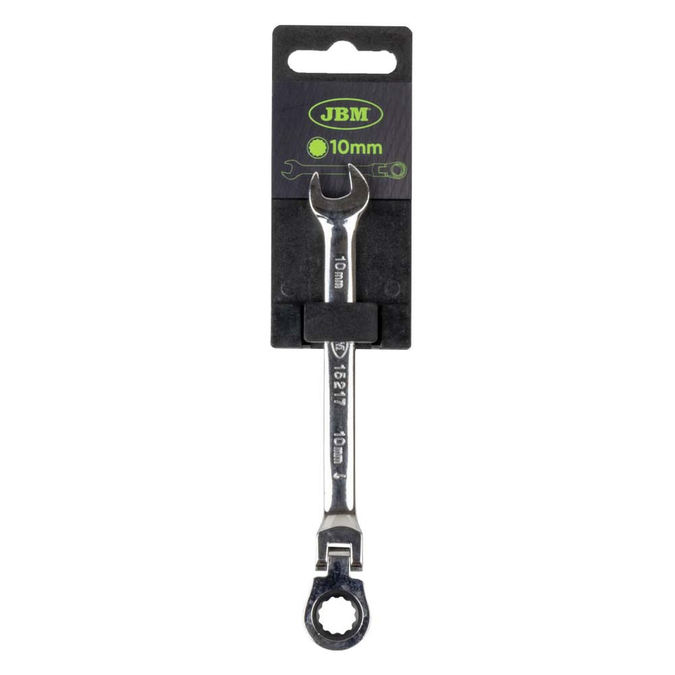 CLÉ MIXTE TÊTE FLEXIBLE 10 MM – REVÊTEMENT MIROIR