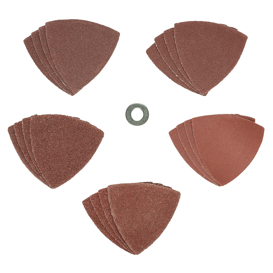 KIT DE 20 FEUILLES DE PONÇAGE 80X80X80MM — GRAINS 60 / 80 / 100 / 120 / 240 (RÉF.60041)
