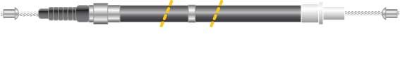 Tirette à câble, frein de stationnement - CF5041