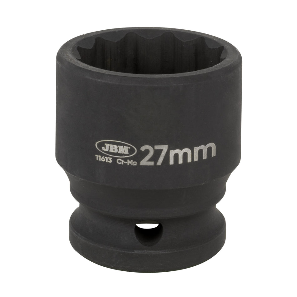 DOUILLE À IMPACT COURTE À 12 FACES - 1/2" 27MM