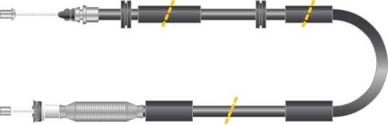 Tirette à câble, frein de stationnement - CF5719