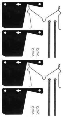 Kit d'accessoires, plaquette de frein à disque - A124