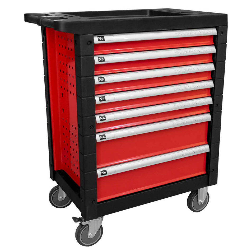 SERVANTE DE 7 TIRORS SANS OUTILS - ROUGE - ANONYME
