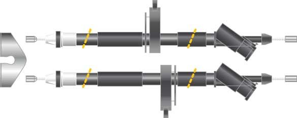 Tirette à câble, frein de stationnement - CF5792