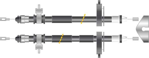 Tirette à câble, frein de stationnement - CF5793