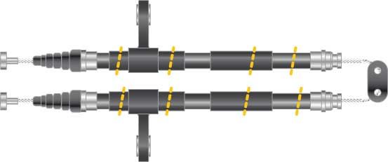 Tirette à câble, frein de stationnement - CF5145