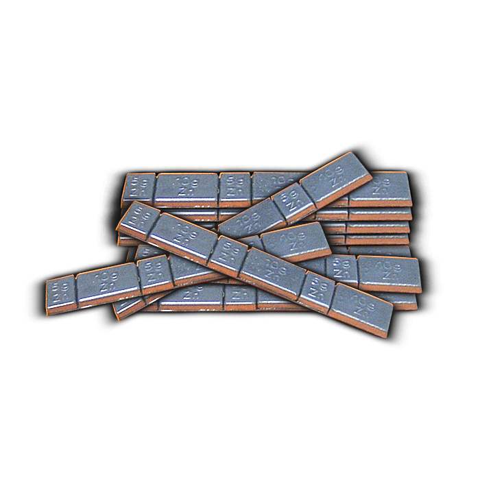 MASSE D'ÉQUILIBRAGE AUTOCOLLANTE EN ZINC EN PASTILLE DE 45GR.
