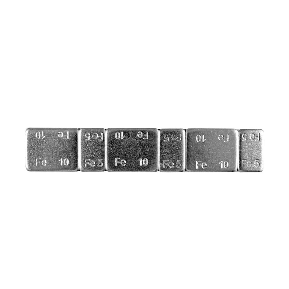 MASSE D'ÉQUILIBRAGE AUTOCOLLANTE DE FER EN PASTILLE DE 45GR.