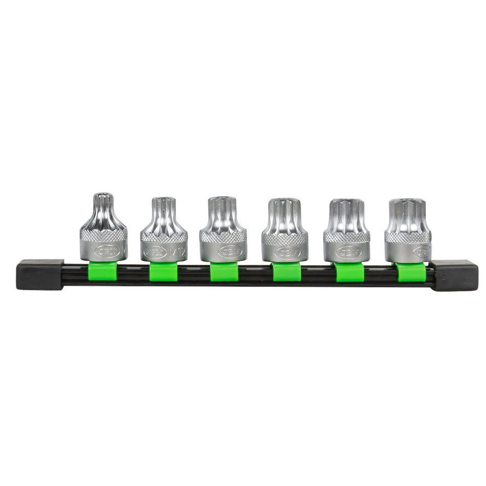 RAIL A DOUILLES 6 PIÈCES 1/2"  12 PANS INVIOLABLE / POINTE XZN