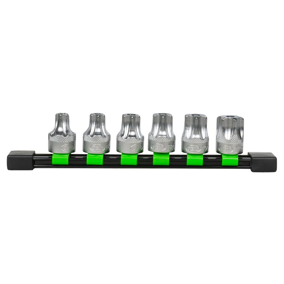 RAIL A DOUILLES 6 PIÈCES 1/2" POINTE TORX INVIOLABLE