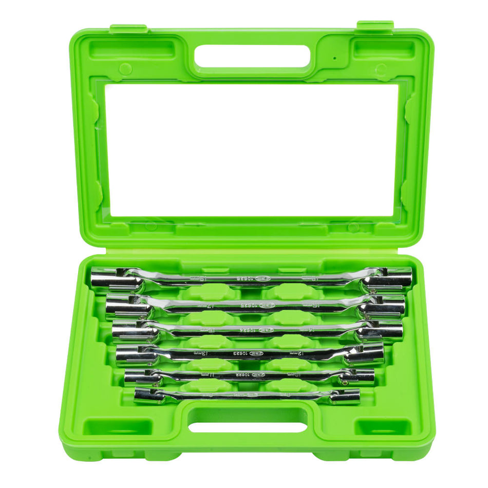 COFFRET CLÉS A DOUILLES ARTICULÉES 6 PIÈCES 12 PANS