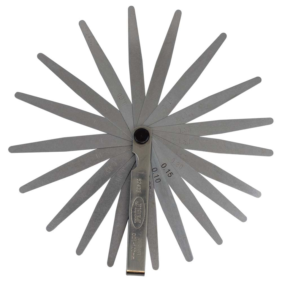 JEU DE JAUGES D'ÉPAISSEUR-20 (0.05-1.0MM)