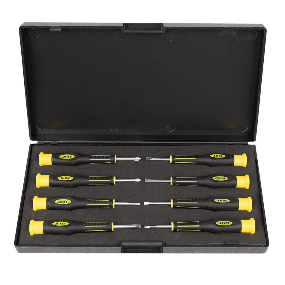 ETUI DE 8 TOURNEVIS DE PRECISION COURTES