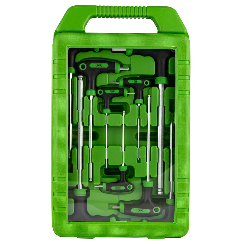 COFFRET DE 9 CLÉS 6 PANS POIGNOTÉE