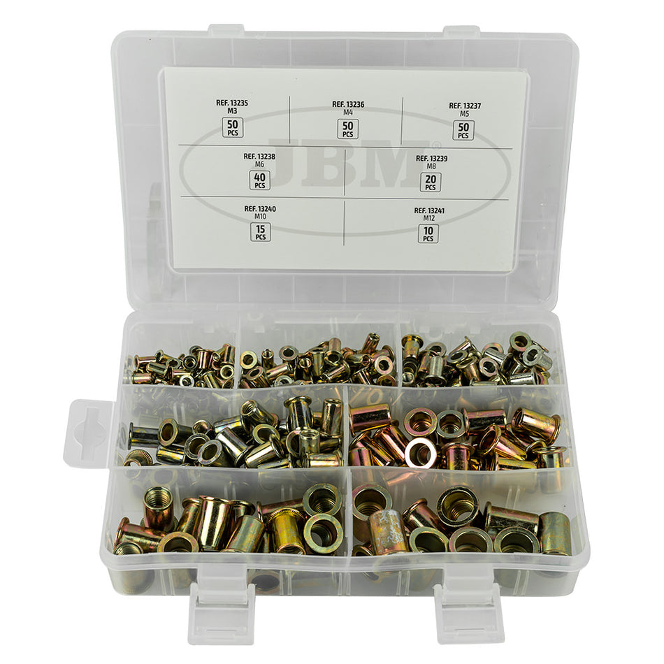 ÉTUI D'INSERTS TETE PLATE 235 PIÈCES