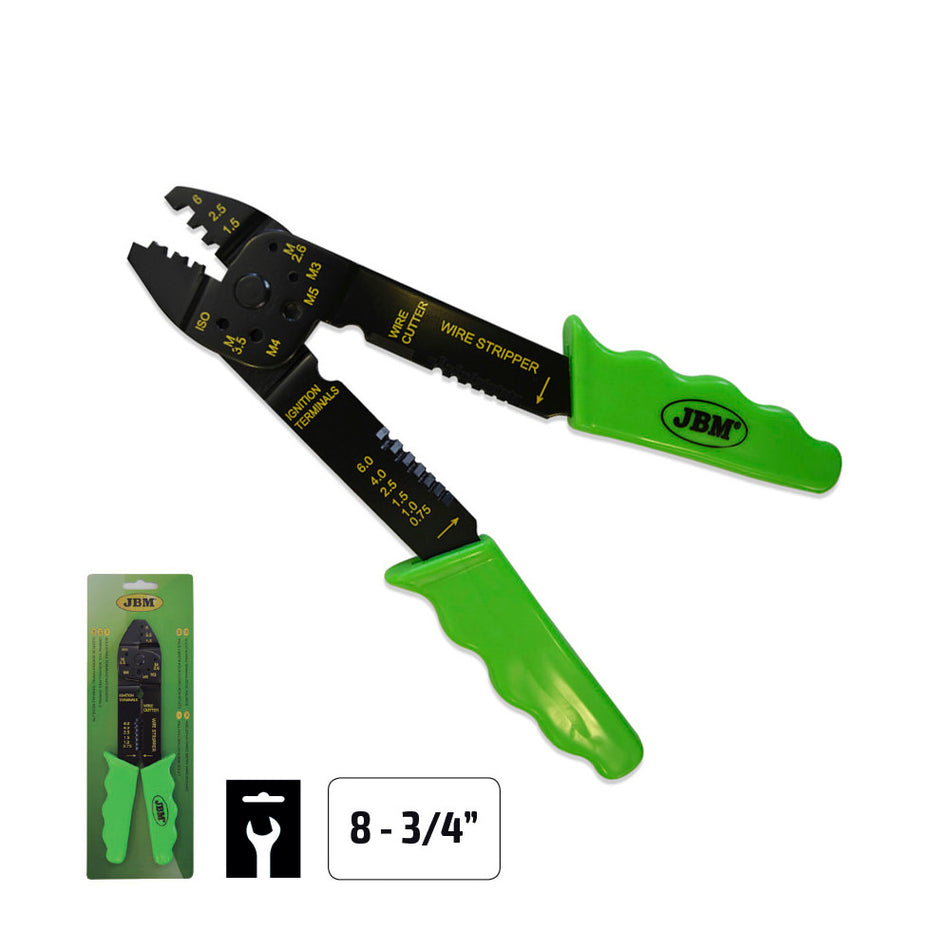 PINCE À SERTIR POUR COSSES NON ISOLÉES 8-3/4"
