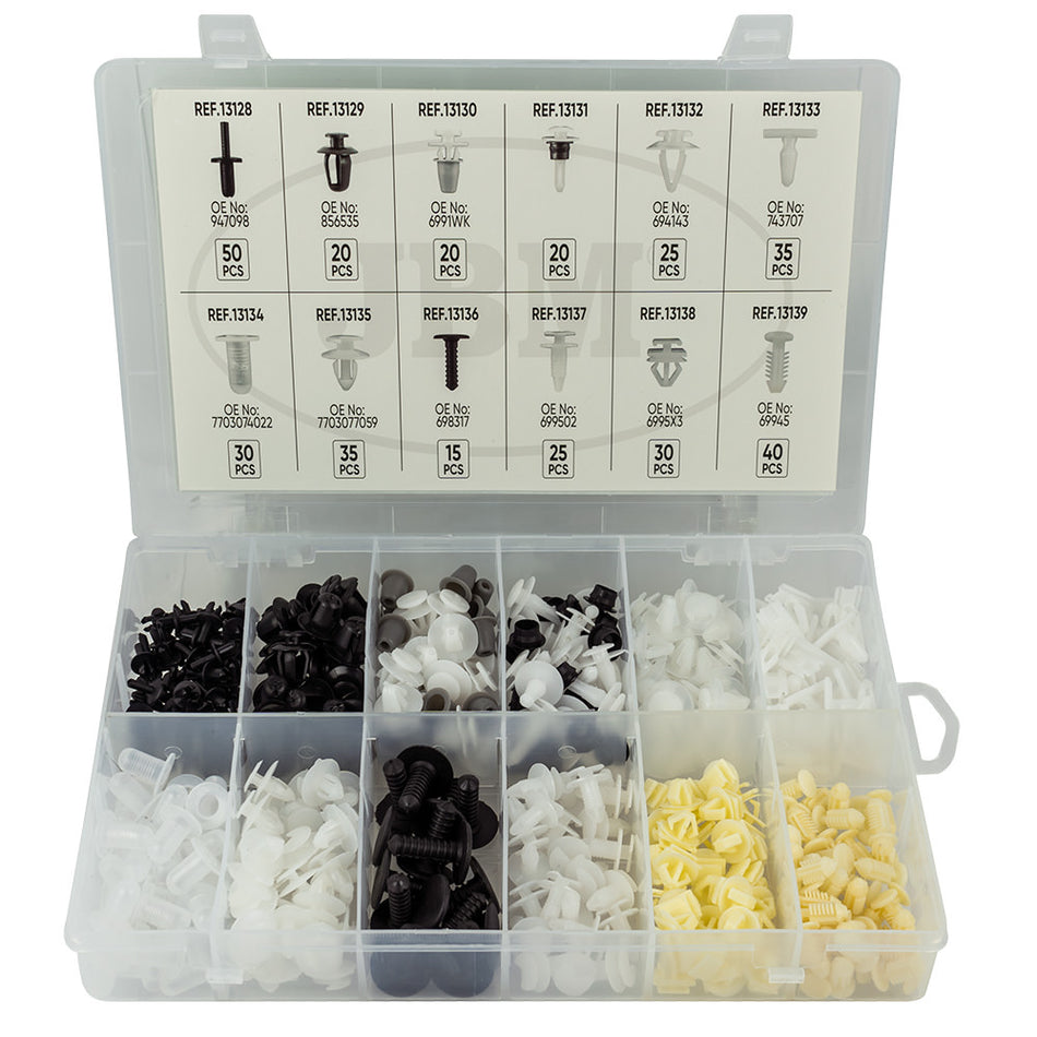 ÉTUI DE CLIPS EN PLASTIQUE POUR PEUGEOT / CITROEN 345 PCS