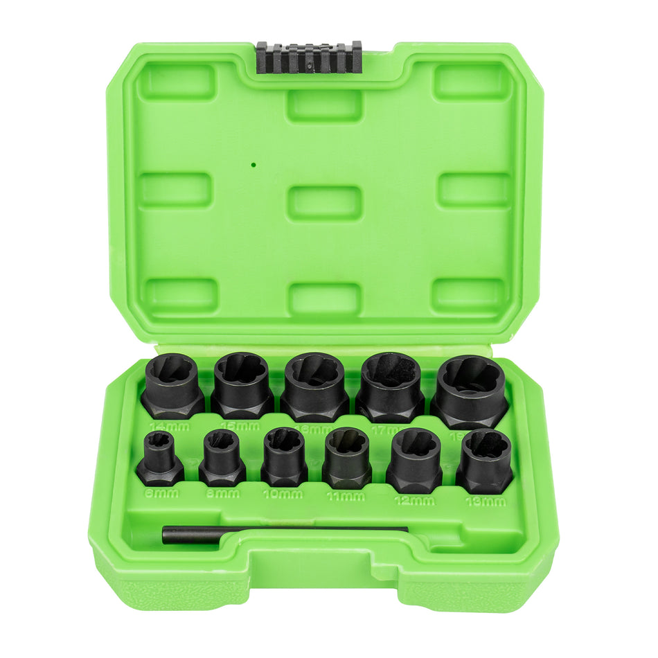 COFFRET DE DOUILLES TWIST 3/8" EXTRACTION D'ECROUS ENDOMMAGÉS