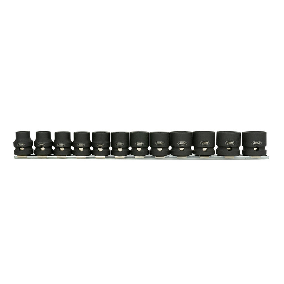 JEU DE 12 DOUILLES À CHOC 1/2" PROFIL BAS