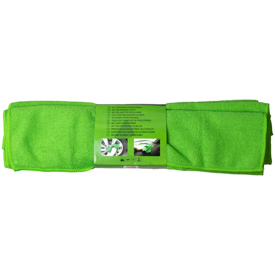 JEU DE 3 LAVETTES MICROFIBRE