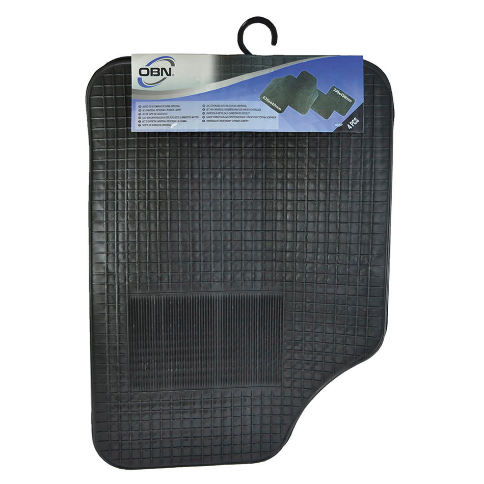 JEU DE 4 TAPIS EN CAOUTCHOUC UNIVERSELLE