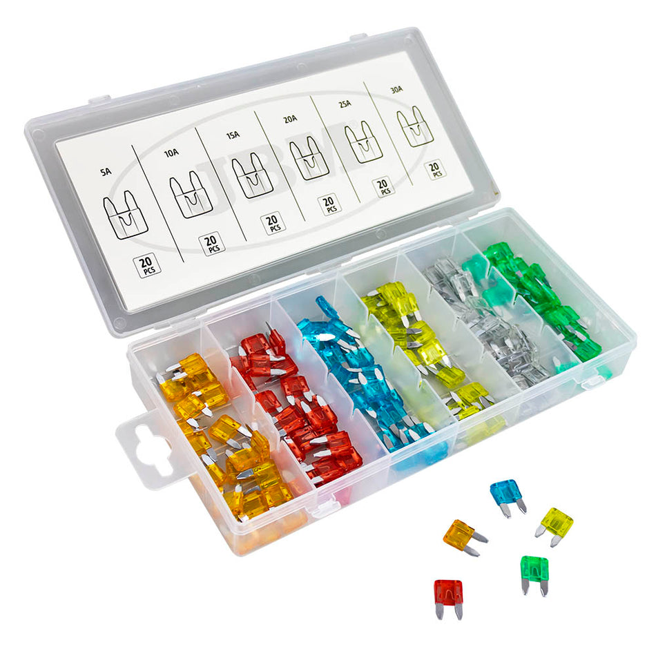 ÉTUI DE FUSIBLES MINI 120 PIÈCES
