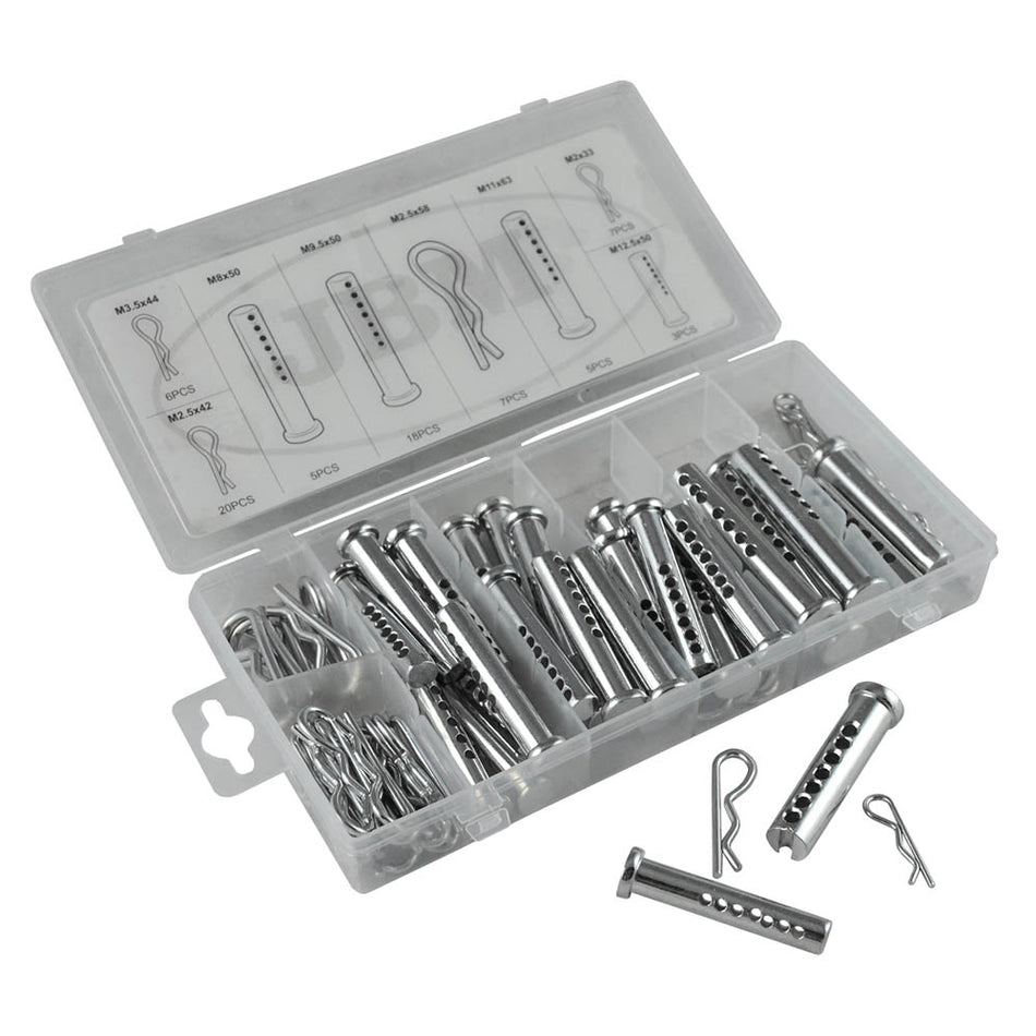 ÉTUI DE GOUPILLES CLEVIS ET DE CLIPS EN R 71 PIÈCES