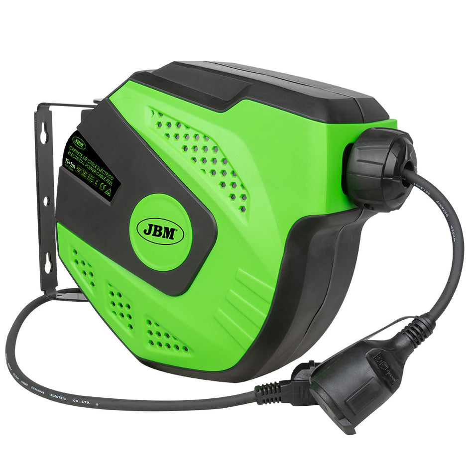 ENROULEUR CABLE ELECTRIQUE 12M - VERT