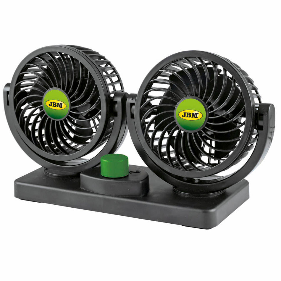 VENTILATEUR DE VOITURE DOUBLE 4"- 12 V