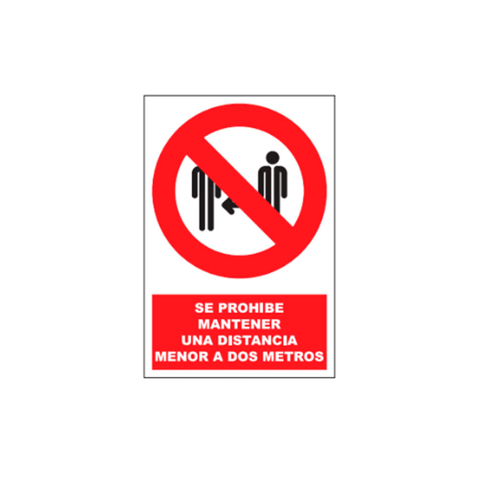 INTERDIT – NE PAS RESPECTER LA DISTANCE DE SÉCURITÉ