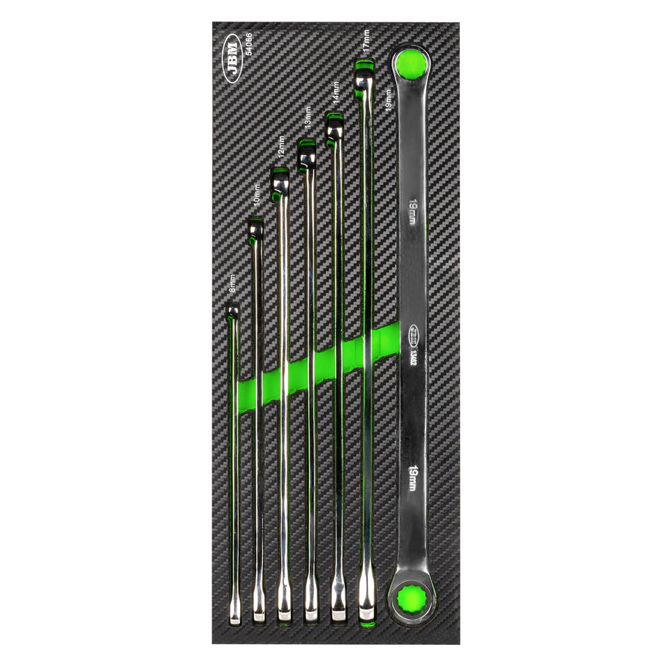 MODULE DE 7 CLÉS À CLIQUET EXTRA LONGUES