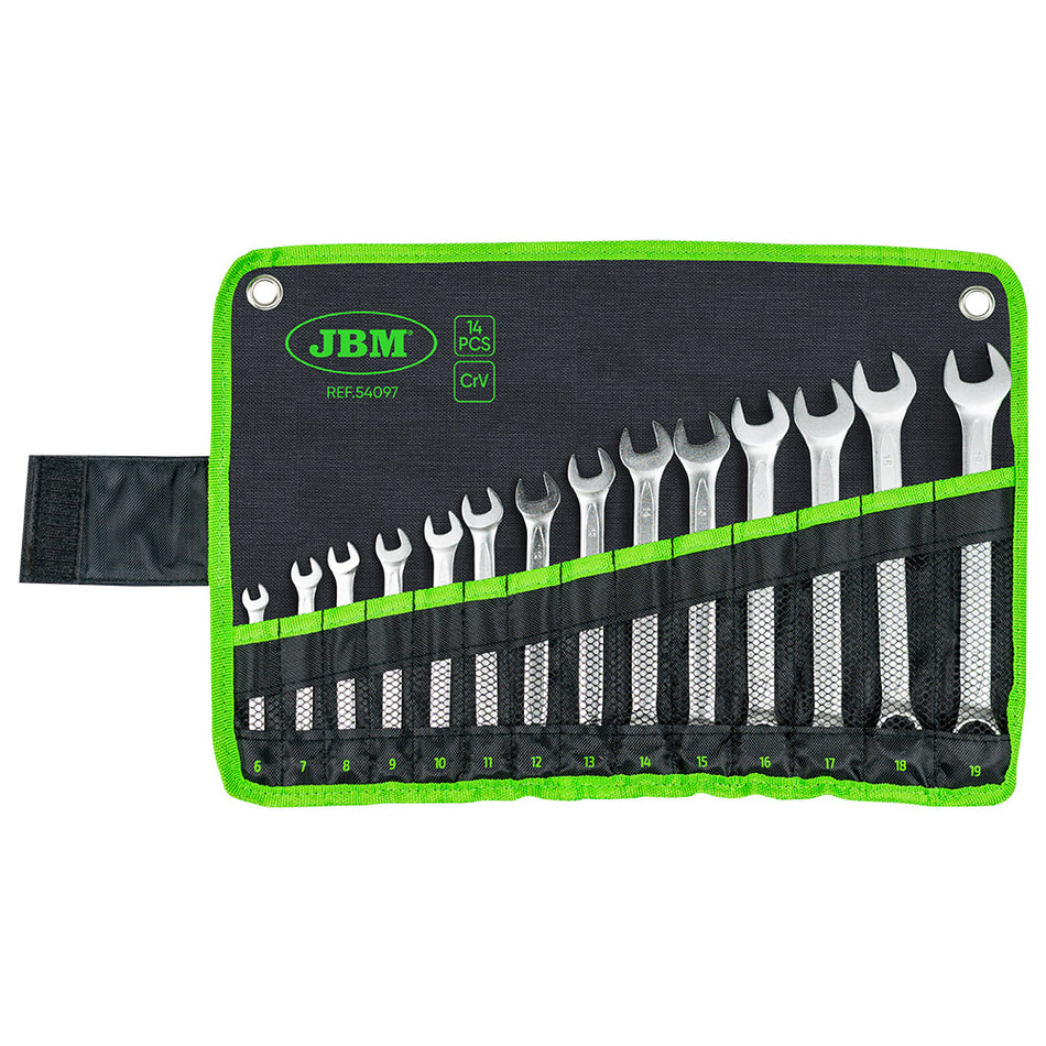 JEU DE 14 CLÉS PLATES MIXTES