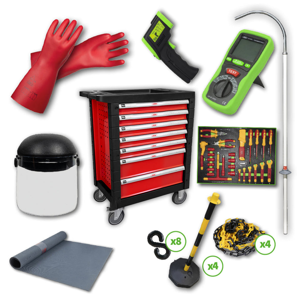 SERVANTE À OUTILS 7 TIROIRS ROUGE SPÉCIAL VDE