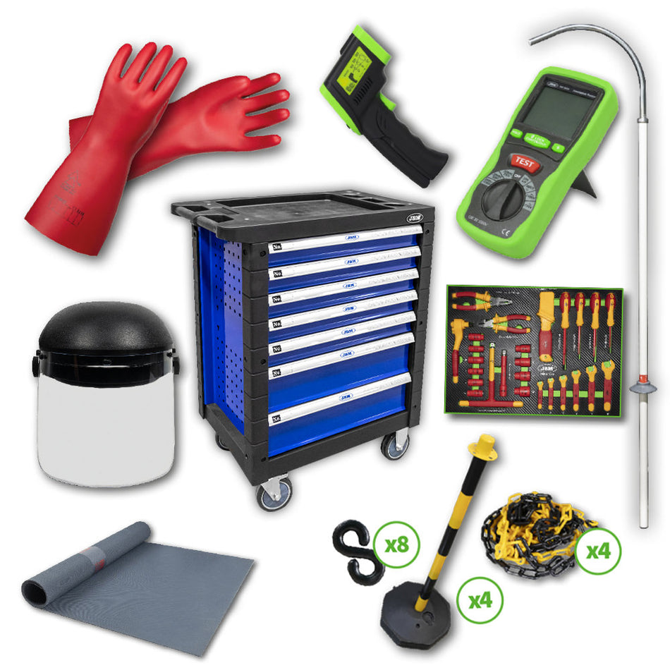 SERVANTE À OUTILS 7 TIROIRS BLEU SPÉCIAL VDE