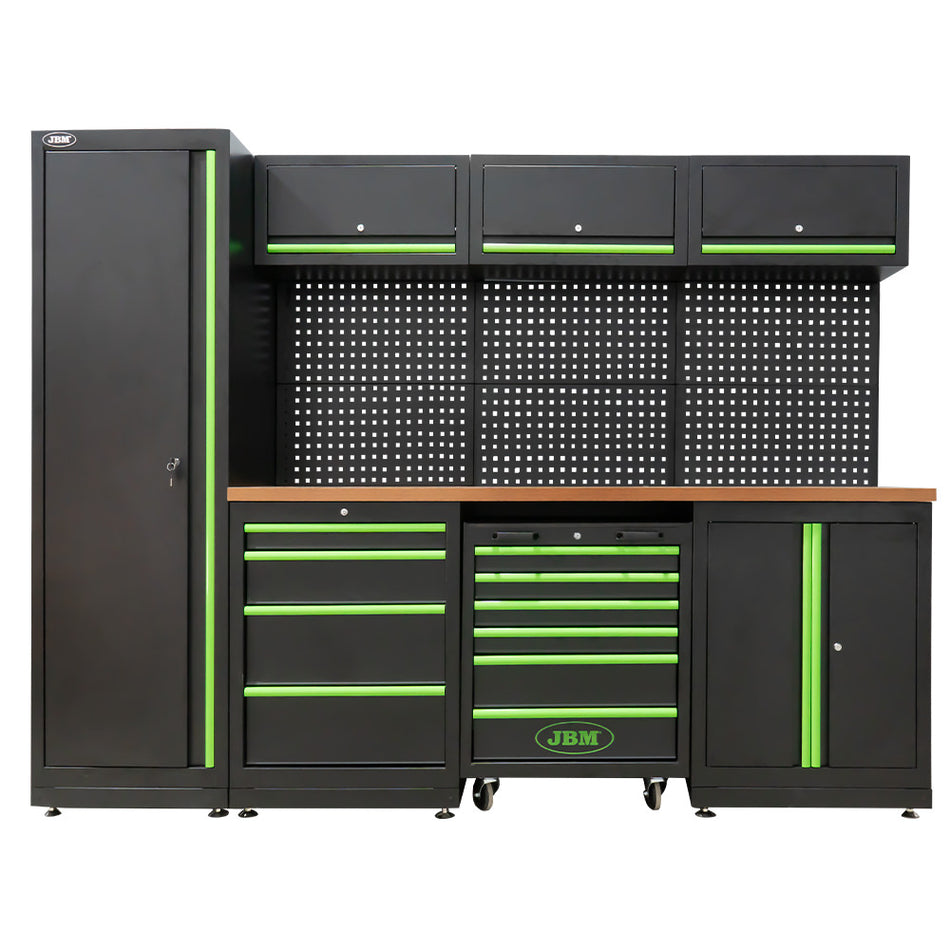 ENSEMBLE DE MEUBLES MODULAIRES POUR GARAGE (18 PCS)
