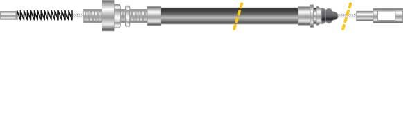 Tirette à câble, frein de stationnement - CF5087