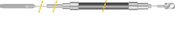 Tirette à câble, frein de stationnement - CF5050
