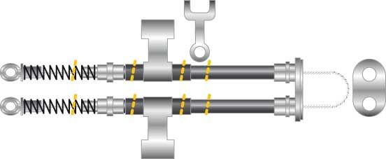 Tirette à câble, frein de stationnement - CF5259