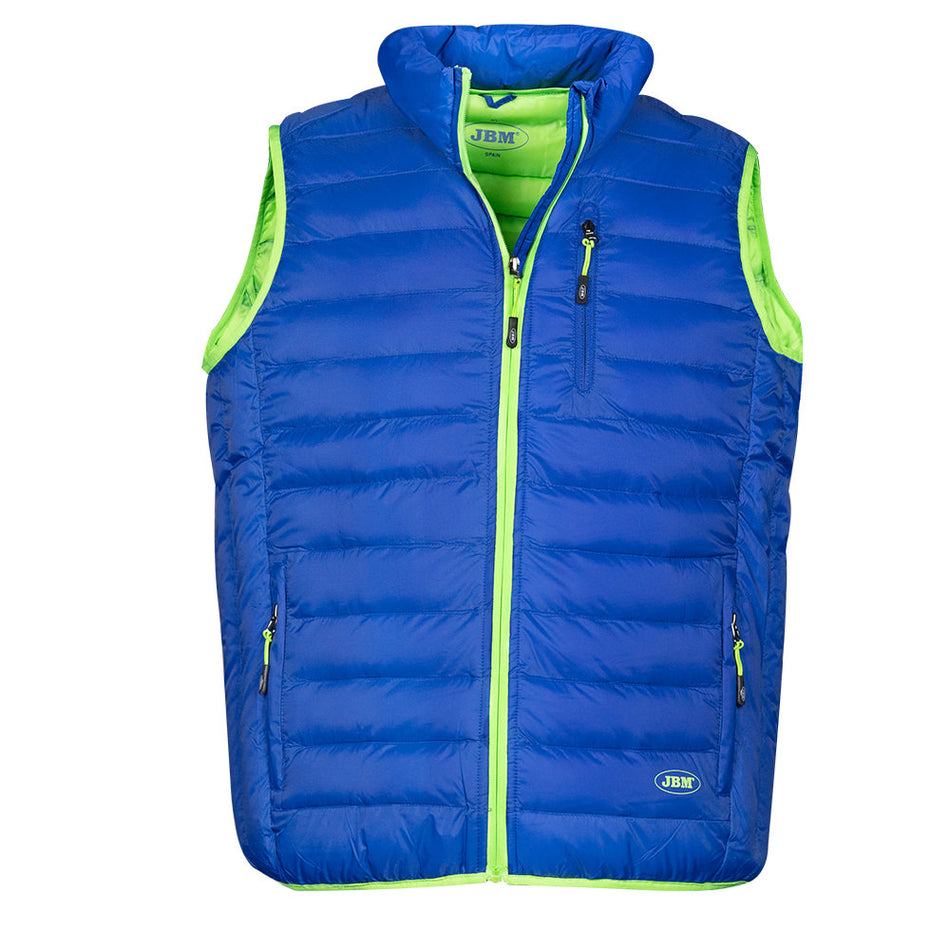 GILET VERT-BLEU T.L