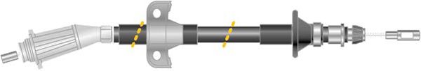 Tirette à câble, frein de stationnement - CF5856